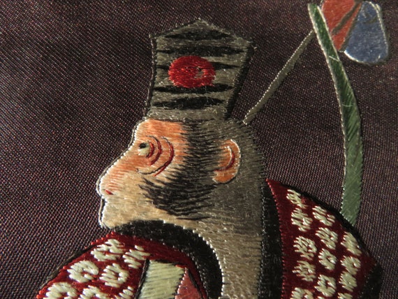 ON SALE!! 1920s Embroidered Nagoya Obi Antique Ja… - image 5