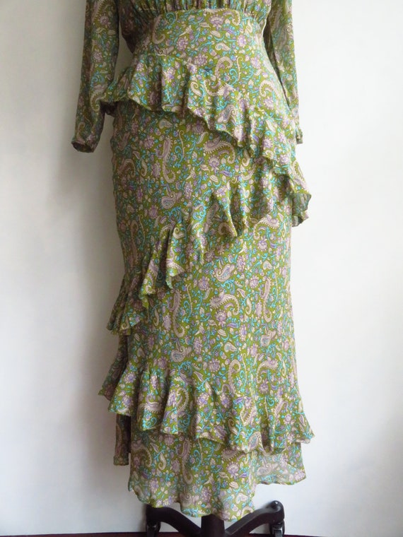 NWT Veronica BEARD Silk Paisley Dress Floral & Pa… - image 7