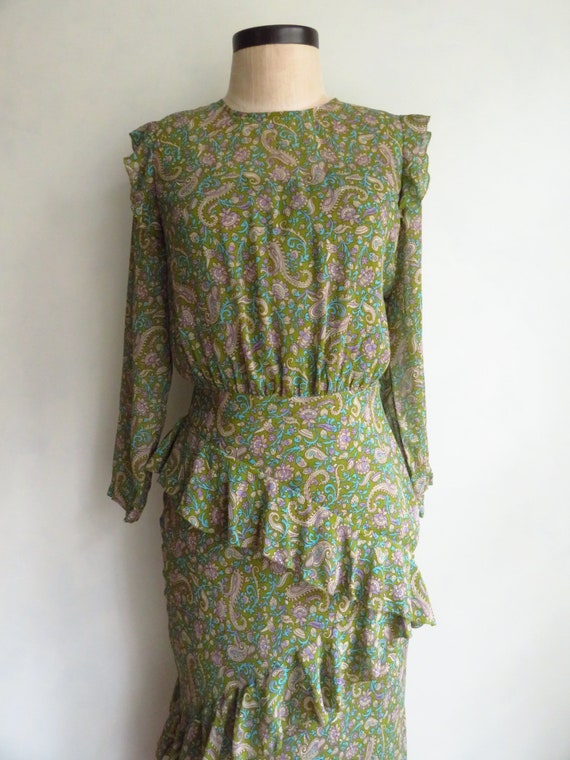 NWT Veronica BEARD Silk Paisley Dress Floral & Pa… - image 6