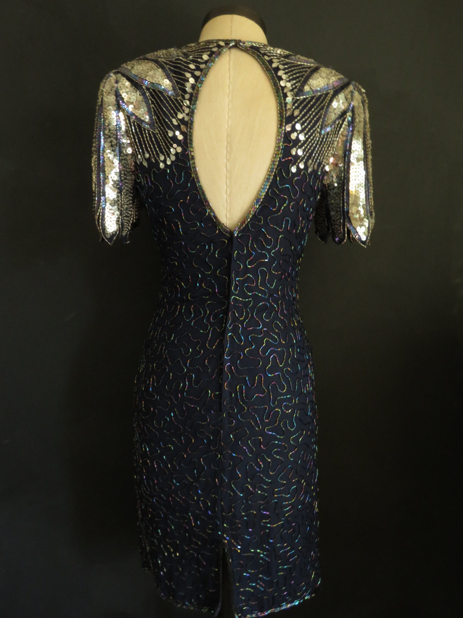 パーティードレス Black Karella Sequined Cocktail Dress パーティードレス Black Karella Sequined Cocktail Dress Used