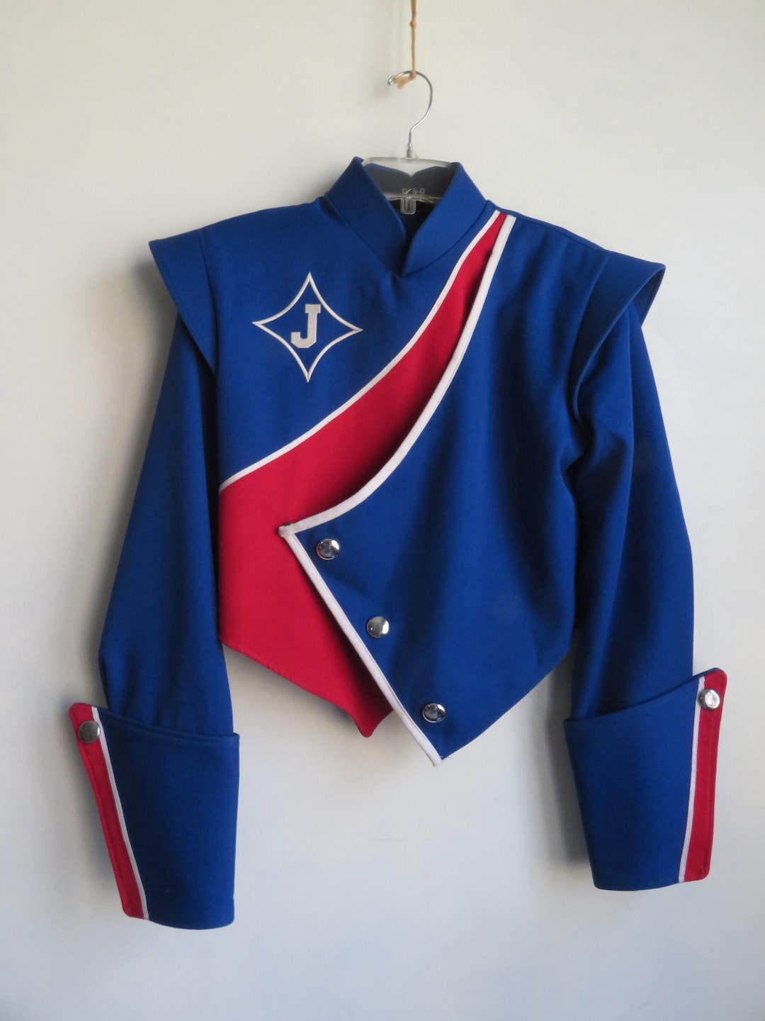 Jacket State Band Vintage Marching Band Jacket Red White Blue Letter