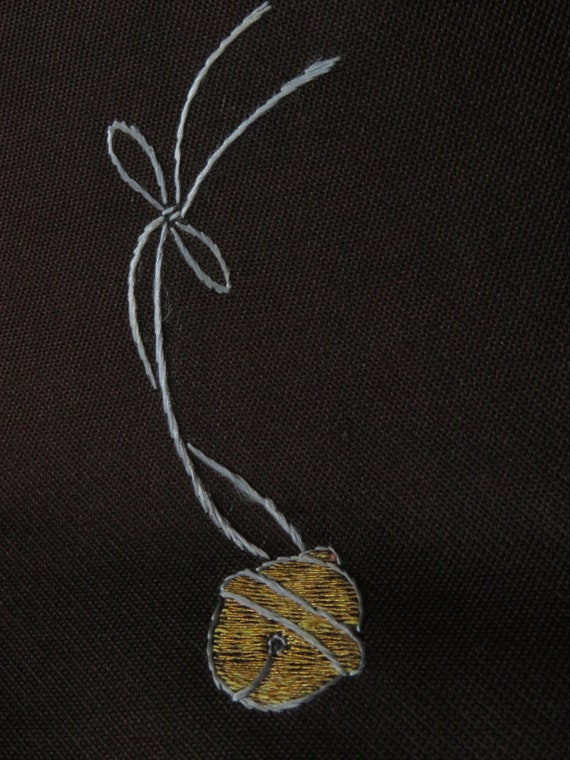 ON SALE!! 1920s Embroidered Nagoya Obi Antique Ja… - image 9