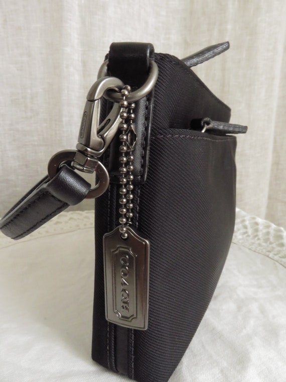 coach black evening bag