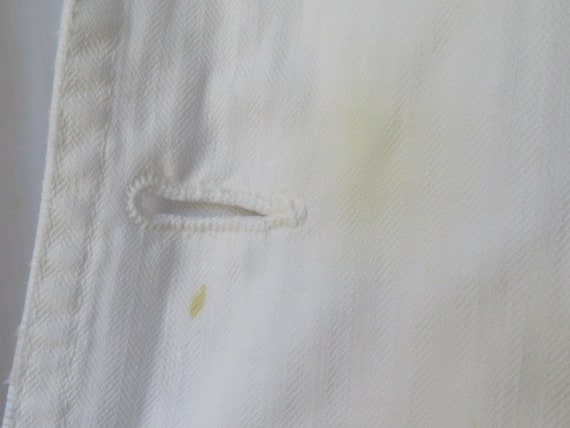 Vintage Hospital Coat White Cotton Lab Coat Duster Coat