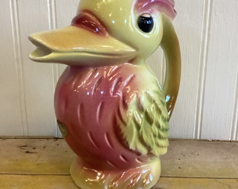 1940s Bird Pitcher California Pottery Stewart McCullough