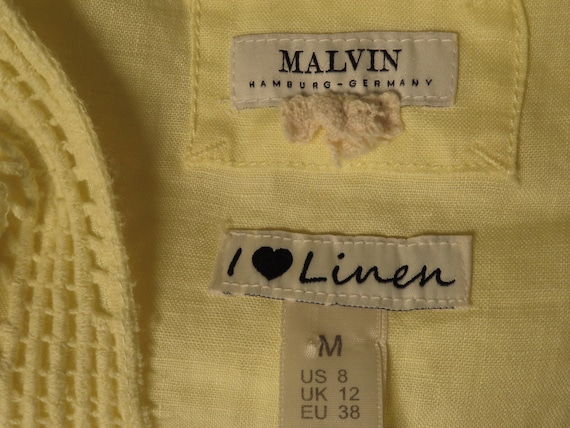 Yellow Linen Tunic Malvin Linen Dress 