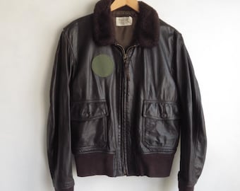 RARE 1962 Vietnam Era G-1 Leather Flight Jacket Original RARE 1962 Vietnam Era G-1 Leather Flight Jacket Original