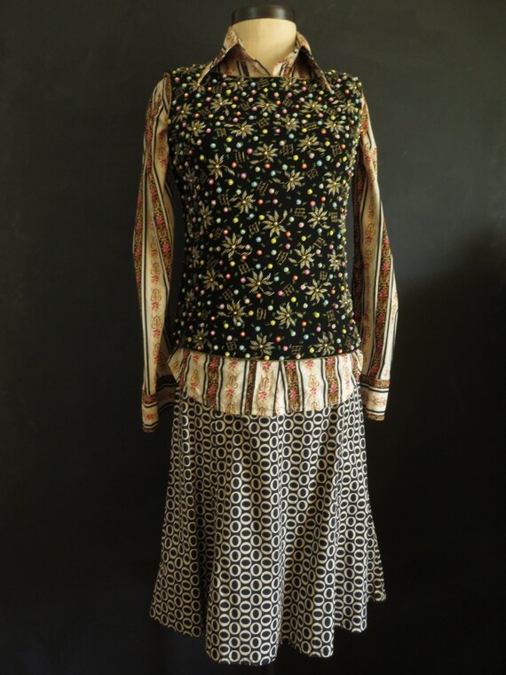 Macy's 50s Beaded Sweater Vest Vintage Wool Shell | Etsy México