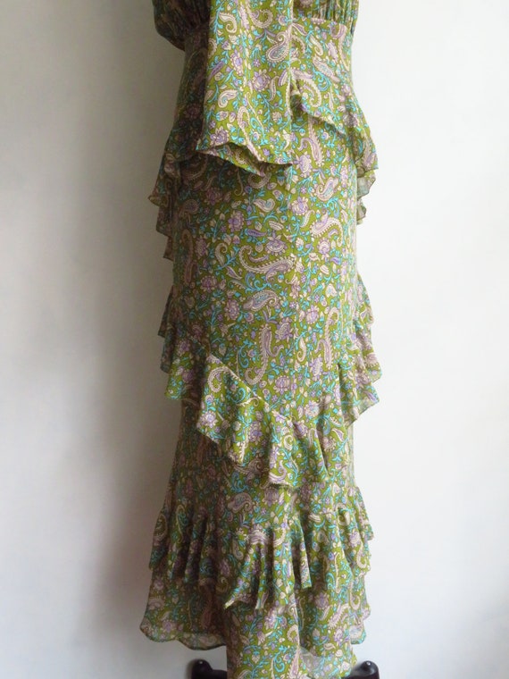 NWT Veronica BEARD Silk Paisley Dress Floral & Pa… - image 4