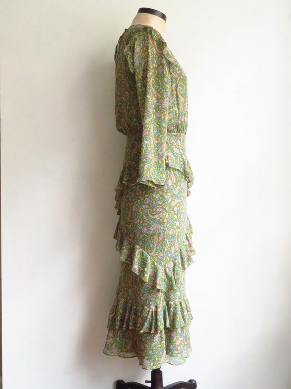 NWT Veronica BEARD Silk Paisley Dress Floral & Pa… - image 3