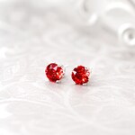 Ruby Stud Earrings