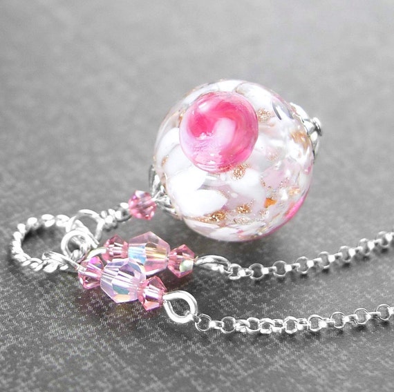 Pendentif Perle De Murano Authentique - Vert - Nouvelle Collection - Neuf Avec étiquettes