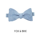 Chambray Bow Tie