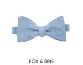 Chambray Bow Tie