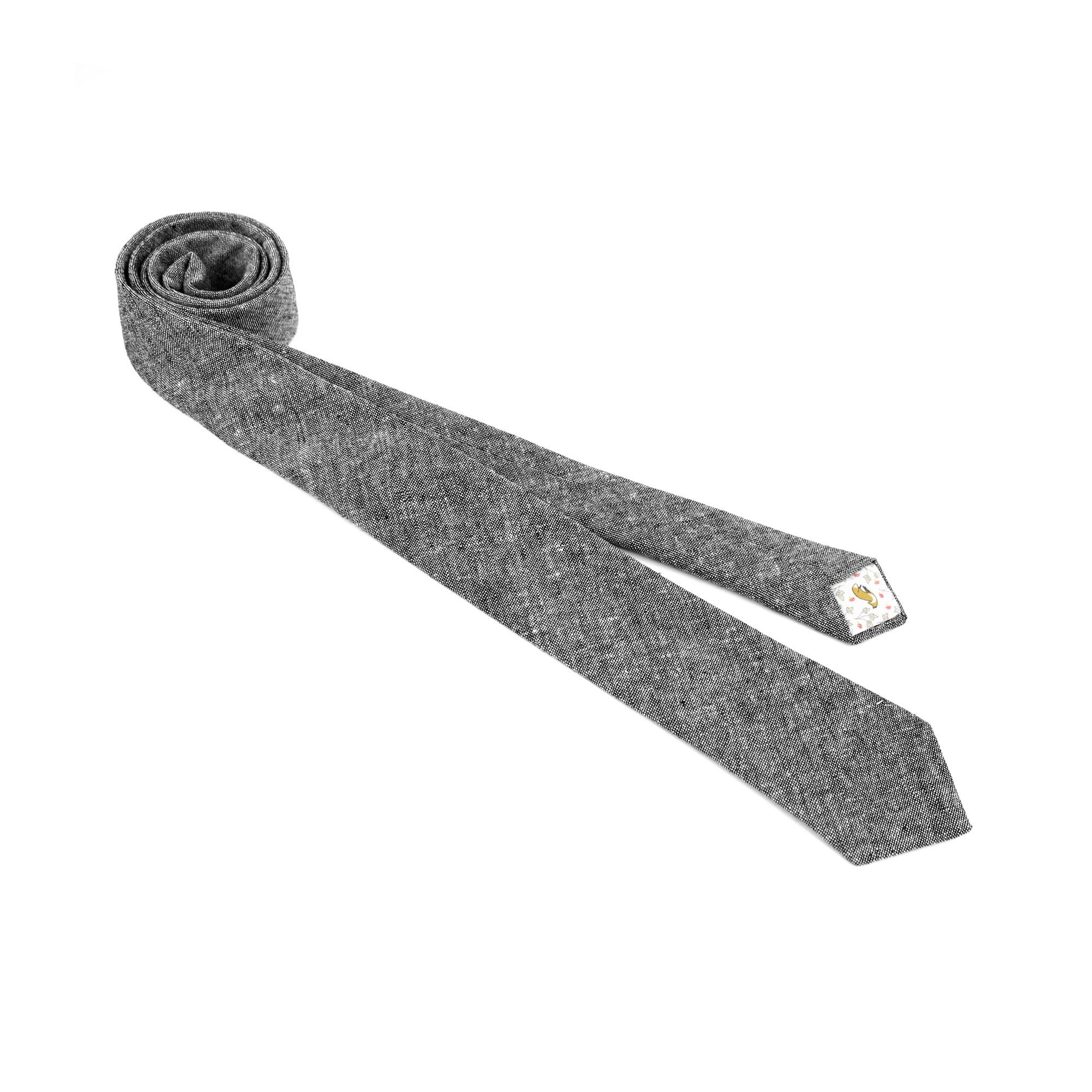 Charcoal Chambray Necktie - Etsy