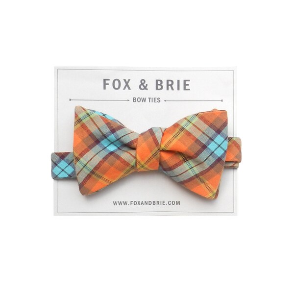 Last One / Gadabout Plaid Bow Tie