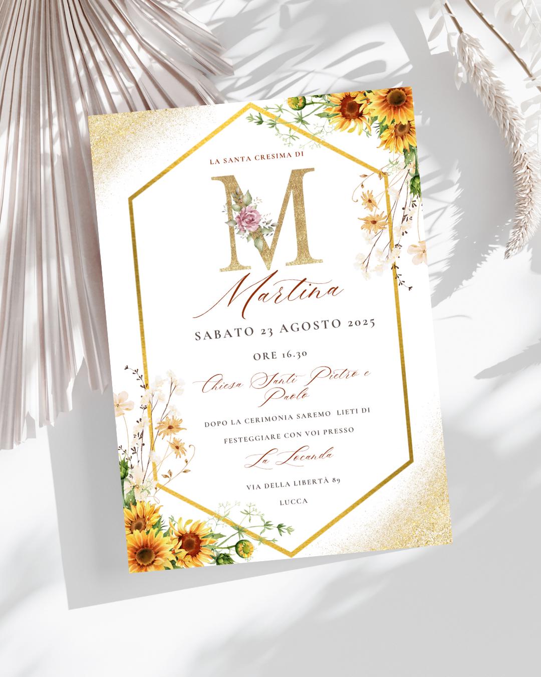 DIGITAL INVITATION for Confirmation – Elegant and CUSTOMIZABLE-Refined Floral Style-Digital Version to Print or Send on WhatsApp/email