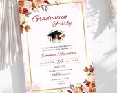 INVITO LAUREA DIGITALE- invito personalizzabile - invito stampabile - whatsapp - template - modifica con canva