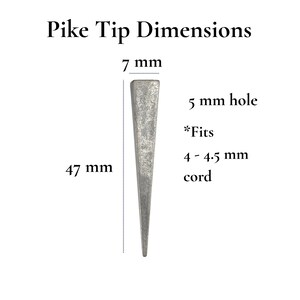 Pike Bolo Tie Tips (8 Pcs/Antique Silver): Modern Cord Ends, Jewelry Making, & Necklaces. image 5