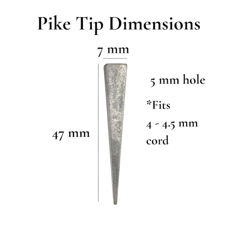 Pike Bolo Tie Tips (8 Pcs/Antique Silver): Modern Cord Ends, Jewelry Making, & Necklaces. image 5