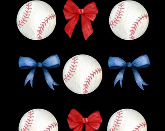 Bows and Baseballs digital file