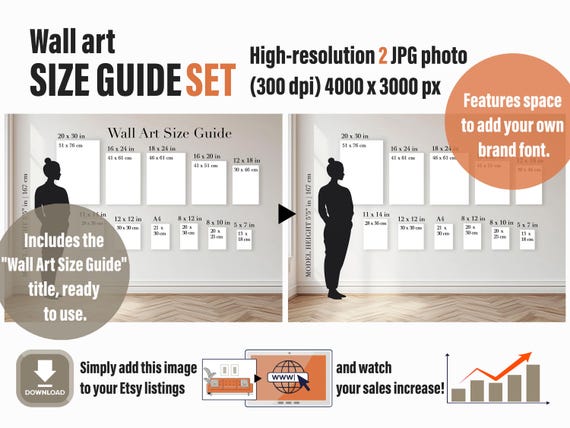 Wall Art Size Guide, Frame Size Guide, Print Size Guide, Comparison Chart, Poster Size Chart, Wall Display Guide, Aspect Ratio Chart