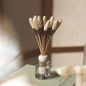 Personalized Reed Diffuser, Flower Reed Diffuser, Home Fragrance Gift, Murano Glass Diffuser, Housewarming Gift, Custom Gift for Her