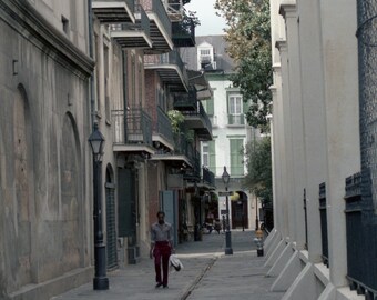 LANDSCAPE NEW ORLEANS Limited Edition Photography "Pirate's Alley" before the day progresses into evening.