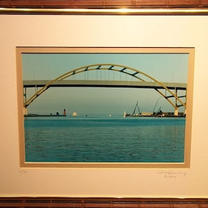 LANDSCAPES MIDWEST Limited Edition Photography &quot;Hoan Bridge II&quot; taken looking east through the Bridge