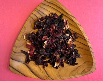 Organic Hibiscus Flower, Jamaica Flower tea, loose dried flowers, food grade plant