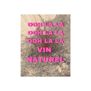 OOH LA LA vin naturel affiche de Zazzle.be Liste d'envies Vous avez des idées ? Impression d'art vin naturel français | Art mural vin carte rétro
