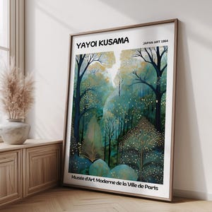 Yayoi Kusama Poster - Abstract Yayoi Kusama Print as Japanese Wall Art - Yayoi Kusama Inspired Japanese Gallery Wall Art - Home Wall Decor