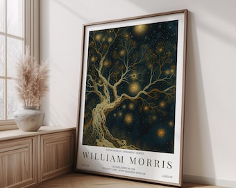 Stampa dell'orso di William Morris, stampa della mostra di William Morris, poster di William Morris, arte murale vintage, arte tessile, poster dell'orso - Italia