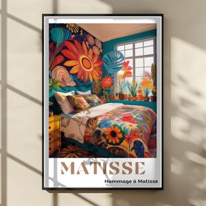 Henri Matisse Print - Colorful Wall Art, Aesthetic Room Decor, Matisse Poster for Modern Gallery Exhibition Art, Matisse Cut outs Gift Idea