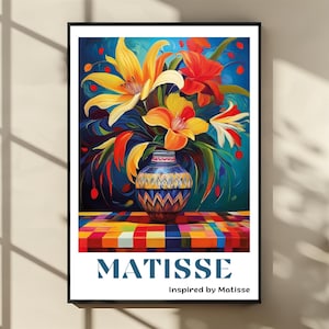 Henri Matisse Print - Colorful Wall Art, Aesthetic Room Decor, Matisse Poster for Modern Gallery Exhibition Art, Matisse Cut outs Gift Idea