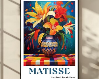 Henri Matisse Print - Colorful Wall Art, Aesthetic Room Decor, Matisse Poster for Modern Gallery Exhibition Art, Matisse Cut outs Gift Idea