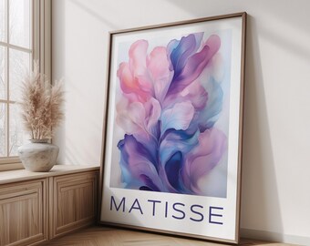 Henri Matisse Print - Aesthetic Matisse Poster for Modern Gallery Exhibition Art, Minimalist Neutral Wall Art, Matisse Cut outs Gift Idea