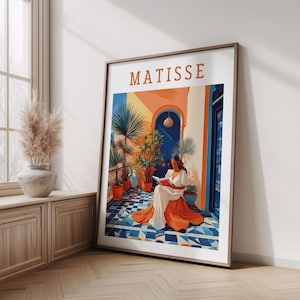 Henri Matisse Print - Aesthetic Matisse Poster for Modern Gallery Exhibition Art, Minimalist Neutral Wall Art, Matisse Cut outs Gift Idea