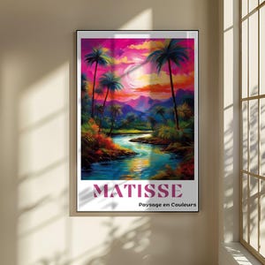 Henri Matisse Print - Aesthetic Matisse Poster for Modern Gallery Exhibition Art, Minimalist Neutral Wall Art, Matisse Decor Gift Idea