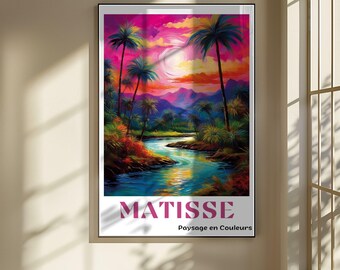 Henri Matisse Print - Aesthetic Matisse Poster for Modern Gallery Exhibition Art, Minimalist Neutral Wall Art, Matisse Decor Gift Idea