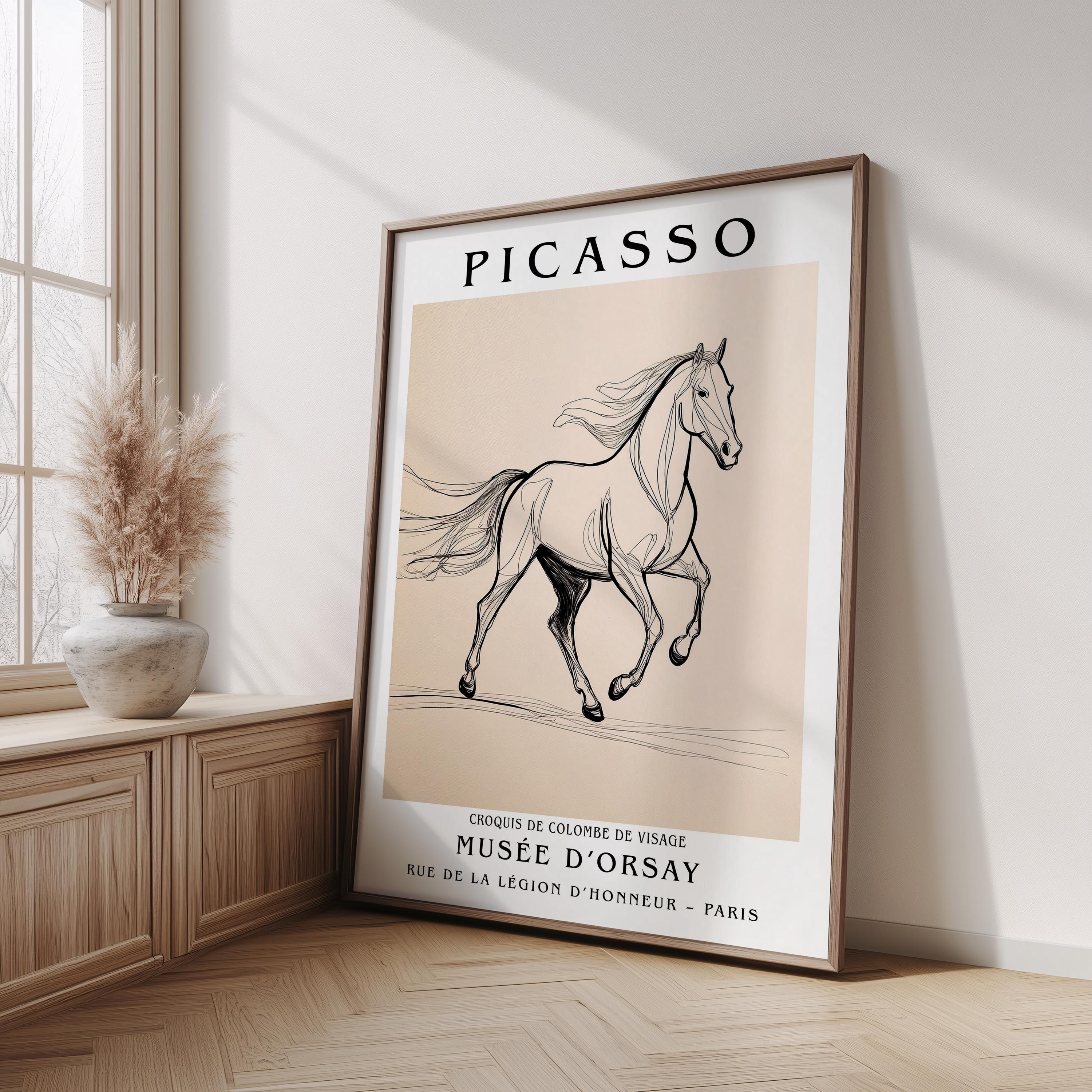 ピカソ　アートプリント Amazon.co.jp: ピカソ アート プリント、ポスター馬ライン アート
