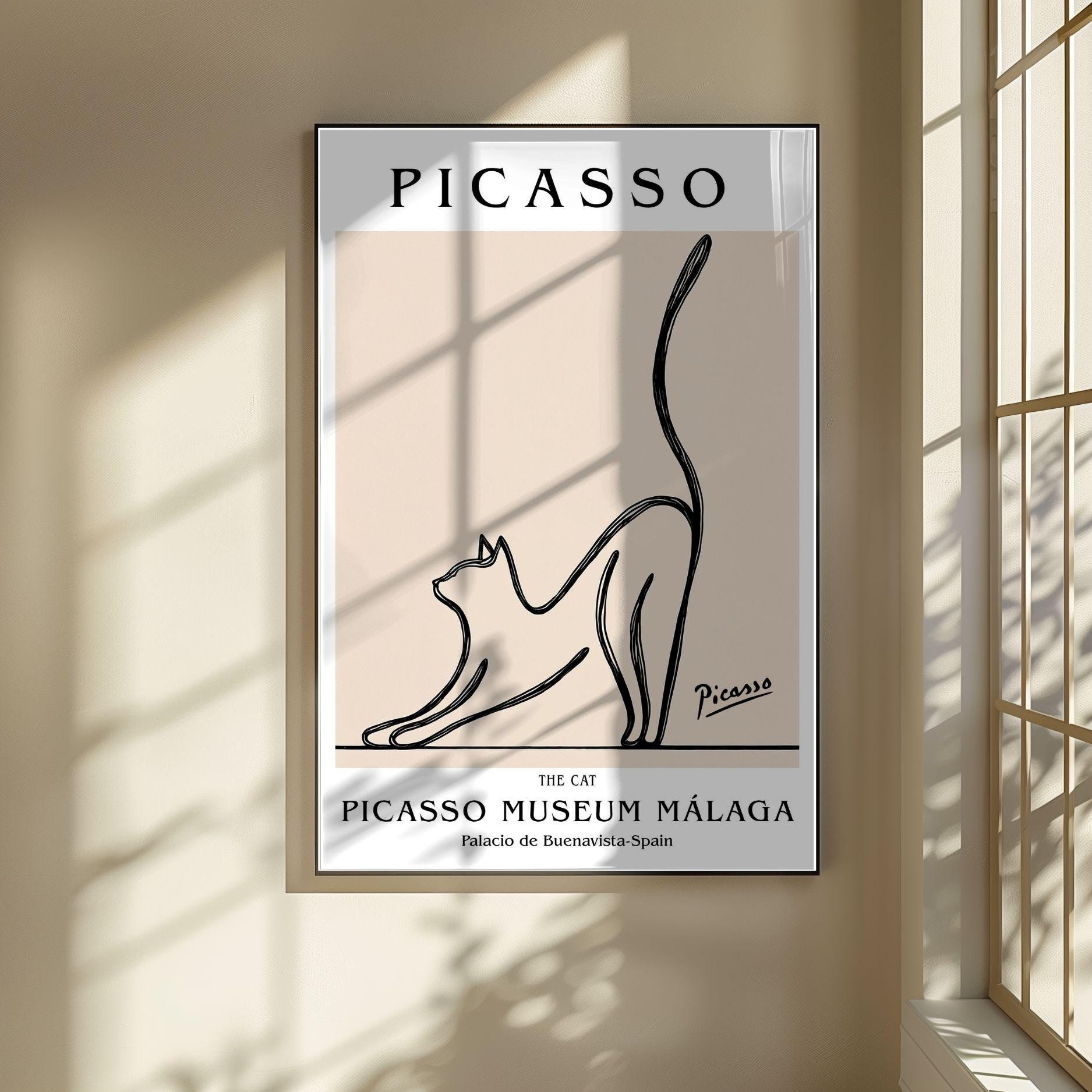 Picasso cat sketch - Etsy 日本