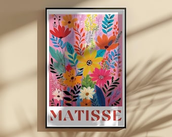 Henri Matisse Print - Aesthetic Room Decor, Colorful Wall Art, Matisse Poster for Modern Gallery Exhibition Art, Matisse Floral Gift Idea