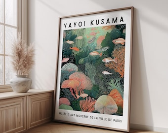 草間彌生展ポスター：日本のギャラリー壁面アート - Etsy 日本