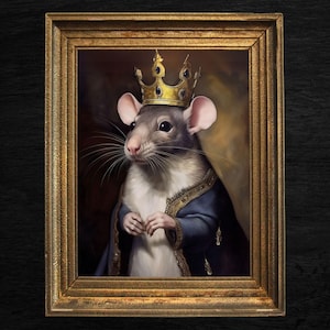Vintage Rat King Poster, Art Poster Print, Home Decor, Animal Lover Gift, Classic Art – Gothic Wall Art, Housewarming Gift, Home Wall Decor