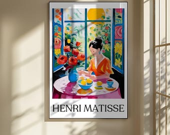 Henri Matisse Print - Colorful Wall Art, Aesthetic Room Decor, Matisse Poster for Modern Gallery Exhibition Art, Matisse Cut outs Gift Idea