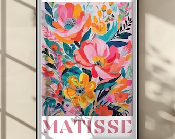 Henri Matisse Print - Colorful Wall Art, Aesthetic Room Decor, Matisse Poster for Modern Gallery Exhibition Art, Matisse Cut outs Gift Idea