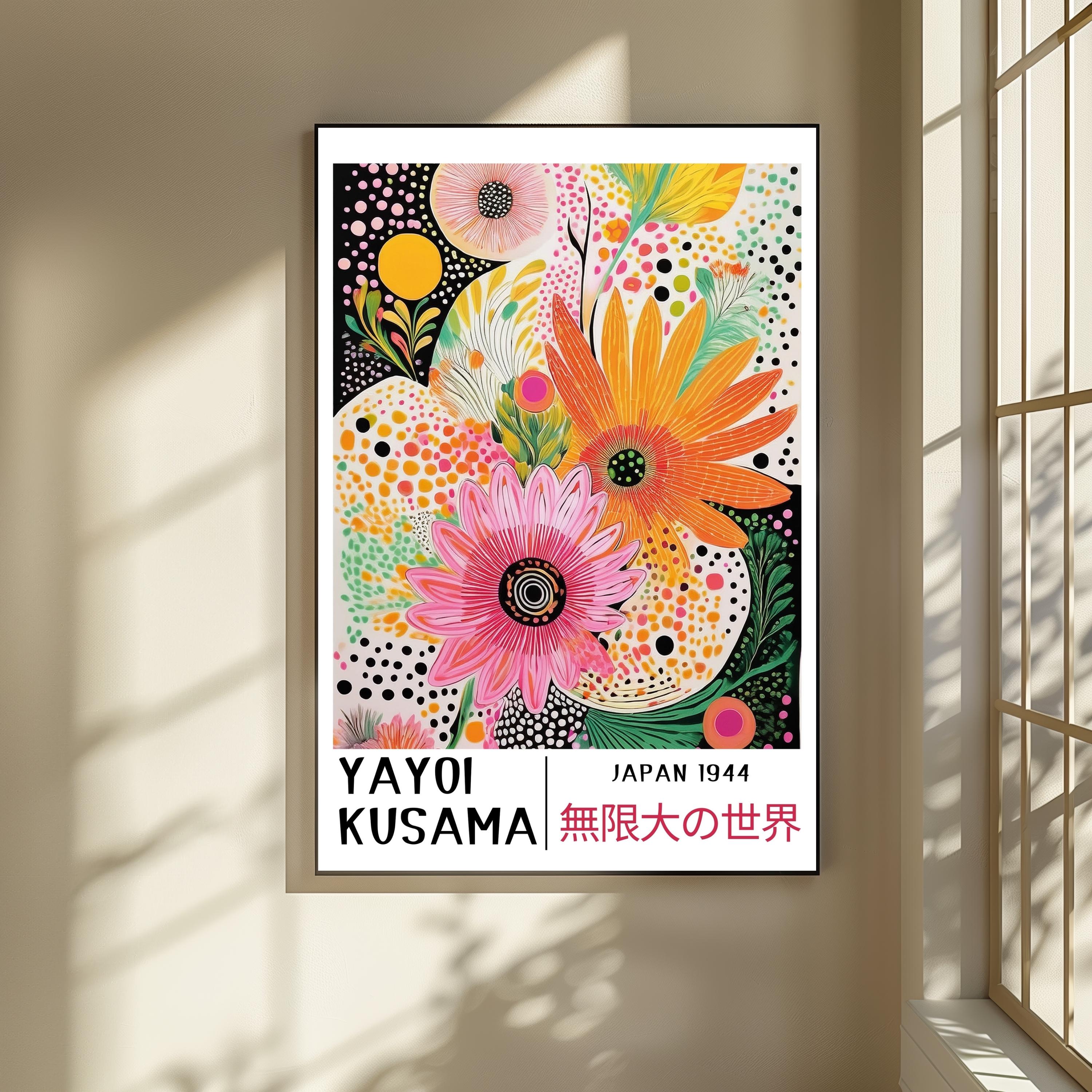 Yayoi Kusama Print - Home Wall Decor as Abstract Yayoi Kusama