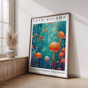 Yayoi Kusama Poster - Abstract Yayoi Kusama Print, Japandi Art, Japanese Wall Art - Inspiriert von Yayoi Kusama Japandi Wall Art