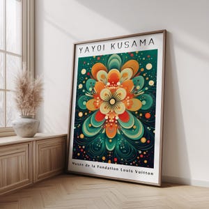 Yayoi Kusama Poster - Japandi Wall Art Print, Abstract Dots Art, Japanese Minimalist Decor - Inspired by Yayoi Kusama Wall Print, Home Decor